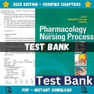 Test Bank for Pharmacology and the Nursing Process 7th edition