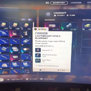 Lightweight Stock BP