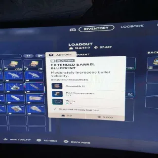 Extended Barrel Blueprin