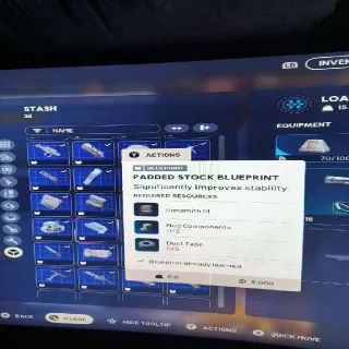 Padded Stock Blueprint