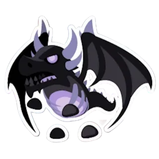Shadow Dragon Animated Sticker