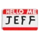 Jeff's Nametag