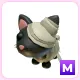 M Halloween Black Mummy Cat