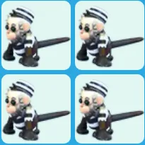 x4 Inmate Capuchin Monkey