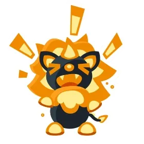 Blazing Lion Animated Sticker