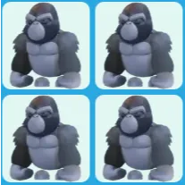 x4 Silverback Gorilla