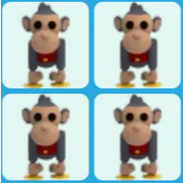 x4 Toy Monkey