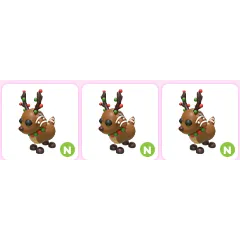 x3 N Gingerbread Reindeer