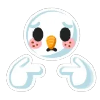 Pretty Please Snowball Sticker