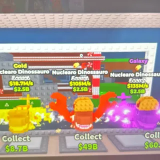 3x Nuclearo Dinossauro