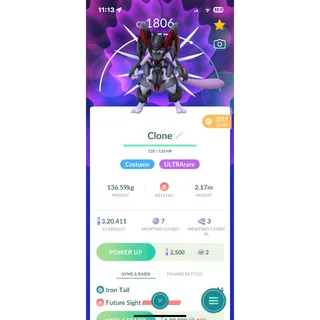  year 2019 armored mewtwo 