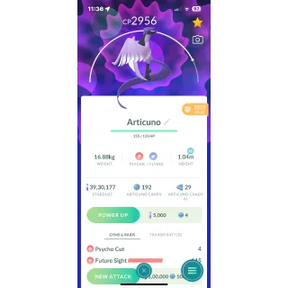 Galar Articuno caught in master ball | Android & Ios (20k/1M) Trade Available | 20min-5hr Delivery