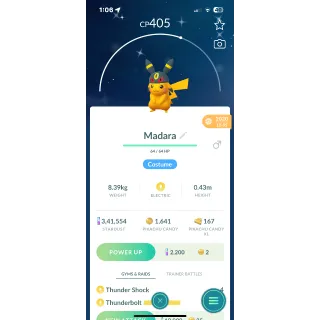 Shiny umbreon hat pikachu |20k-100k trade available 