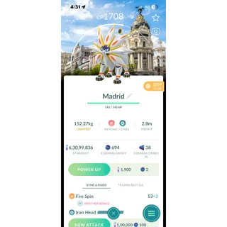 Solgaleo Madrid background | Android & Ios (20k/1M) Trade Available | 20min-5hr Delivery