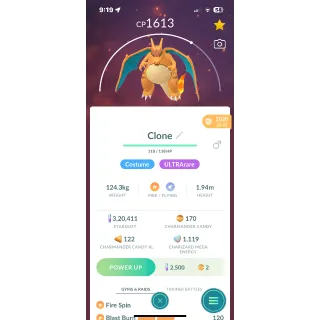 CLONE CHARIZARD AVAILABLE VIA TRADE