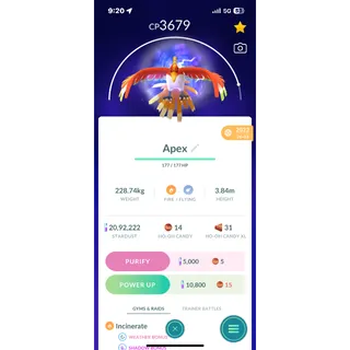 Apex Ho-oh | Android & Ios (20k/1M) Trade Available | 20min-5hr Delivery