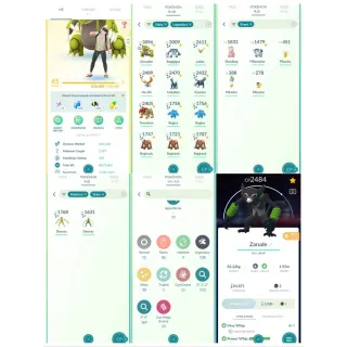 LEVEL 45 ( 2021 ) ACCOUNT I 12 SHINY LEGENDARY  I 138 LEGENDARY I ZARUDE I 30 SHINY I SHINY DEOXYS |