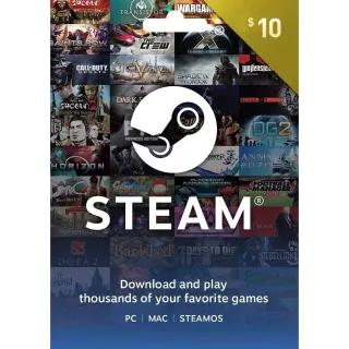 $10.00 STEAM GIFT CARD 🇺🇸