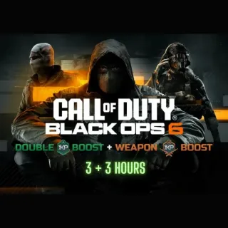 CALL OF DUTY BLACK OPS 6 2XP WEAPON BOOST 3 HOURS