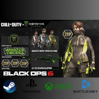 Call of Duty: Black Ops 6 - Exclusive Monster Energy Full Set Bundle Pack