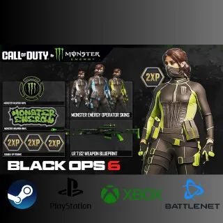 Call of Duty: Black Ops 6 - Exclusive Monster Energy Full Set Bundle Pack