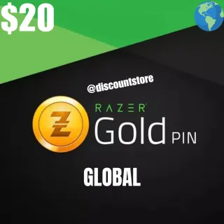 $ 20.00 USD Razer Gold GLOBAL