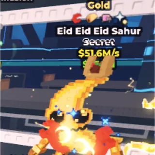 gold Eid Eid Eid Sahur