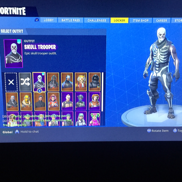 bundle fortnite ps4 skull trooper acount with reaper axe - reaper fortnite axe