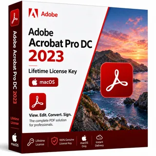 Adobe Acrobat Pro DC 2023 macOS | Global Lifetime License | Instant Delivery