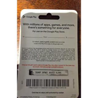 $150.00 USD Google Play