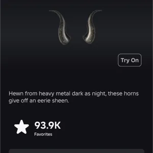 black iron horns