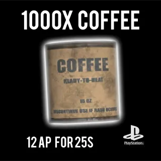 1000X CANNED COFFEE PS4 PS5 FALLOUT 76
