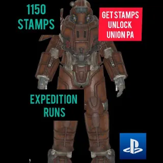 1150 STAMPS UNION POWER ARMOR PS4 PS5 FALLOUT 76