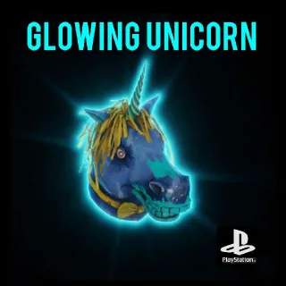 GLOWING UNICORN MASK PS4 PS5 FALLOUT 76 FASNACHT EVENT