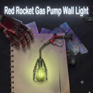 Red Rocket Gas Pump Wall Light Plan