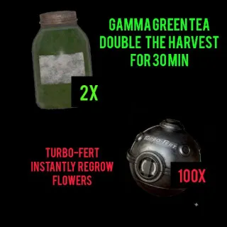 2x GAMMA GREEN TEA + 100x TURBO-FERT
