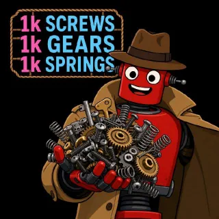 1k Each Screws Gears Springs