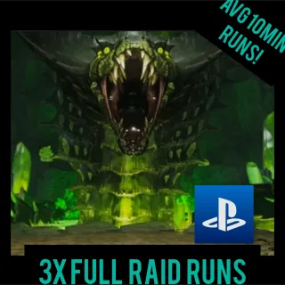GLEAMING DEPTHS RAID RUN  3X FULL RAIDS