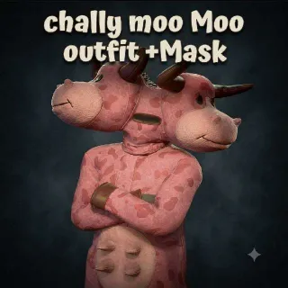 Chally Moo Moo Outfit + Mask