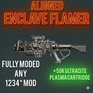 Enclave Plasma Aligned Flamer Rifle + Ammo