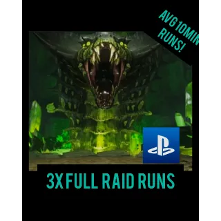 GLEAMING DEPTHS RAID RUN  3X FULL RAIDS