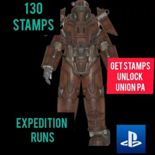 130 STAMPS EXPEDITION RUNS UNION PA PS4 PS5