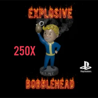250X EXPLOSIVE BOBBLEHEAD  PS4 PS5 FALLOUT 76