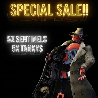 Sentinels 5x & Tankys 5x Ps4 Ps5