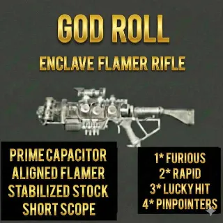 ENCLAVE ALIGNED FLAMER PS4 PS5 FALLOUT 76