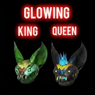 Glowing Scorched beast King And Queen Mask Fasnacht 