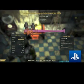 RARE PINK COLORED BASEBALL BAT PS4 PS5