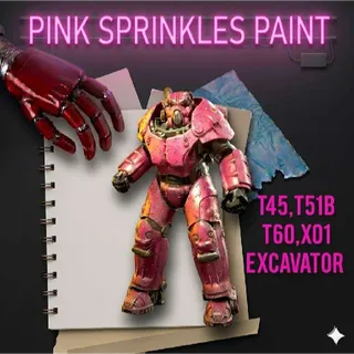 Fallout 76 Plan: Pink Sprinkles Power Armor Paint