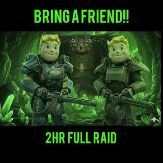 RAID TWO MAN 2HR GLEAMING DEPTHS FALLOUT 76 PS4 PS5