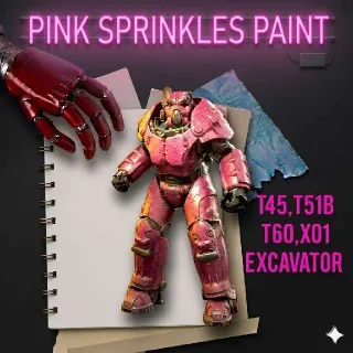 Fallout 76 Plan: Pink Sprinkles Power Armor Paint